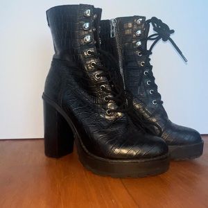 Steve Madden x Winnie Harlow boots